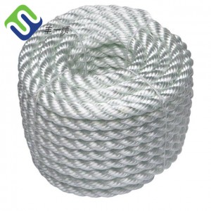 3-STRAND NYLON TWISTED POLYAMIDE ROPE WITH WHITE COLOR