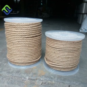 Corda torcida de juta de 3 fios 12 mm x 220 m fabricada na China