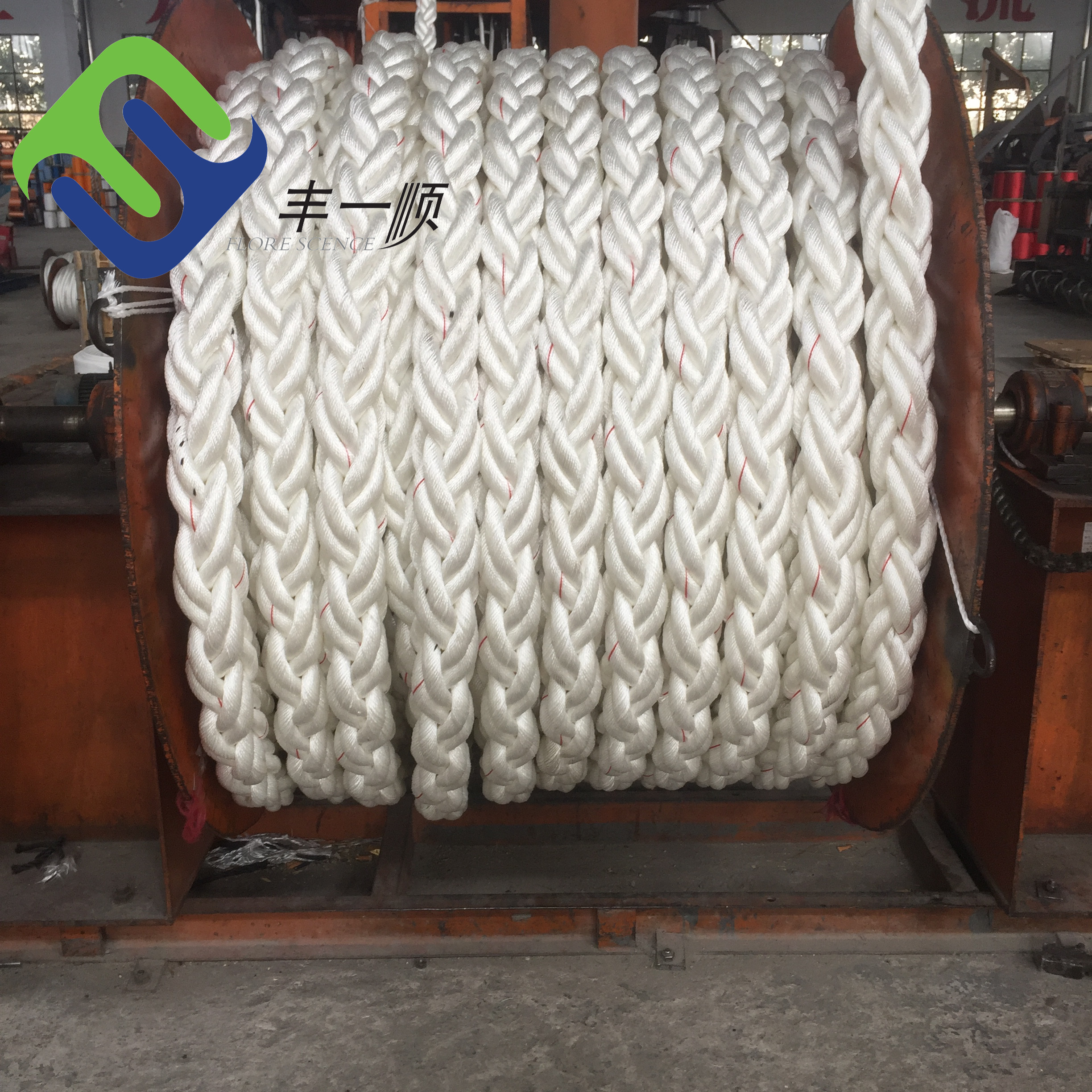 Hot sale Factory Anchor Line Rope Pp Rope - 70mm 8 Strands White Color Nylon Polyamide Rope With High Strength – Florescence