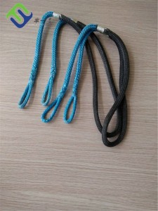 Blue UHMWPE XII Strands Spectra Spliced ​​Funem 8mm Cum Fortitudo