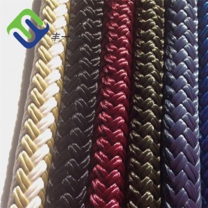 Multi Colors 4mm-30mm Double Braided Nylon Boat Mooring Rope Braided Polyamide Sailing Yacht Rope