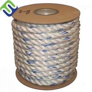 Výrobce Twisted Polyester Rope 3 Strand 12mm Marine Rope