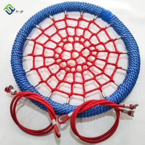 Issiq sotiladigan o'yin maydonchasi Nestle Swing Net Spider Rope Climbing Net