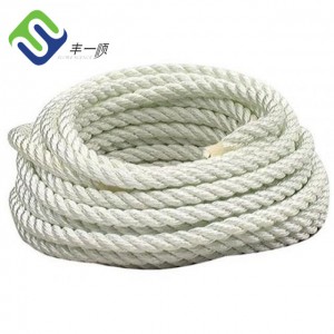 Výrobce Twisted Polyester Rope 3 Strand 12mm Marine Rope