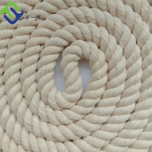 Wysoka odporność na korozję Naturalna pleciona lina bawełniana 4 mm do dekoracji