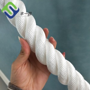 Corda PP de polipropileno trançada de 3 fios para amarração de navios