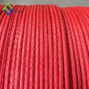 3mm 12 Strand Braided Uhmwpe Synthetic Paraglider Winch Rope Towing
