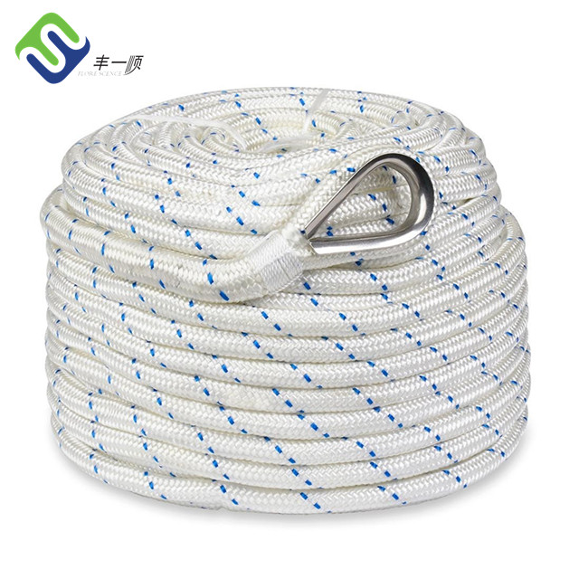 Top Suppliers Climbing Rope Course Equipment - 4mm-30mm Double Braided Nylon Dock Line Boat Sailing Mooring Rope – Florescence