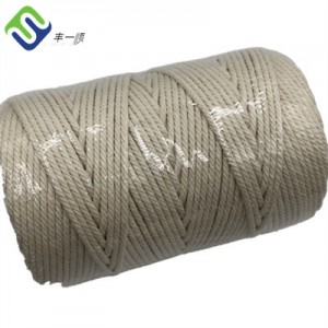 Топла распродажба прилагодено 3 жици макраме кабел 3мм 4мм 5мм природен памучен јаже