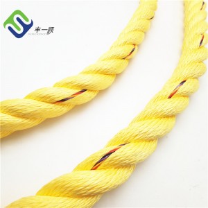 ຄວາມເຂັ້ມແຂງສູງ 3 strand dan line super polypropylene rope powered pp super tuf ເຊືອກ