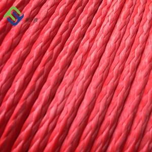 Qingdao Florescentie 12 strengen UHMWPE-touw voor afmeren en schepen Marine Ropes