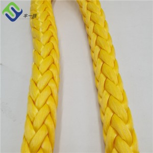 Marine Mooring Rope 50mm 12 Strand UHMWPE Yakakwirira Simba Mudziyo Wokudhonza Tambo