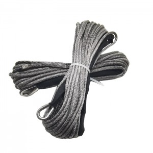 12 strand Braided tali winch sintétik dipaké pikeun atv 4 × 4