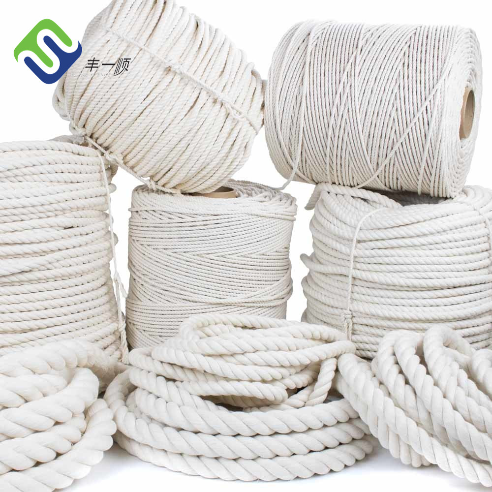Short Lead Time for Atlas Mooring Rope - 10mm 12mm Macrame Natural Cotton Rope for Decoration – Florescence