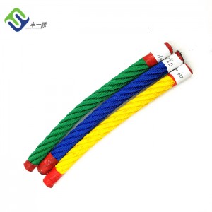6 Strand Playground PP Combination Compound Steel Wire Rope + FC Mo Taaloga