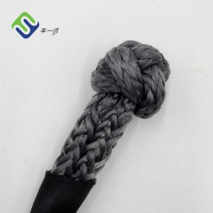 7/16 Inch X 20 Inch UHMWPE Soft Shackle Recovery Rope with Sleeve Parastî