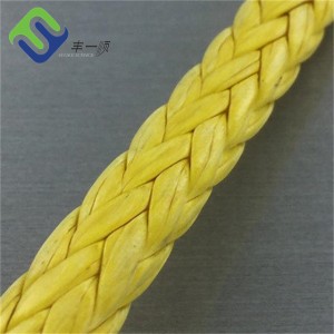 48mm 12 Strand UHMWPE Tug Cymba Towing Rope Mooring Rope