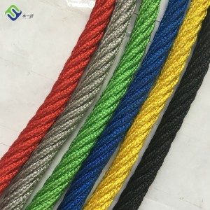 6pramenné polyesterové kombinované lano pro dětské lanové mosty