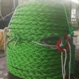 Polypropylene Marine Steel Wire Combination Tambo 8 Strands 40mmx220m