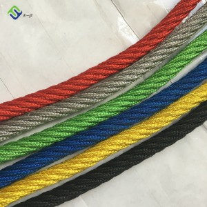 16 mm poliesterio kombinuota virvė su plieninės vielos šerdimi, skirta žaidimų aikštelei