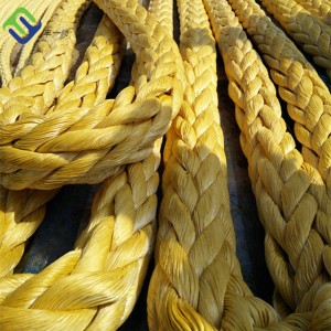 48mm 12 Strand UHMWPE Tug Cymba Towing Rope Mooring Rope