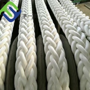 60 mm wit 12-strengs polyester touw voor marine