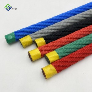 16mm Polyester Combination Steel Wire Playground Rope 500m Dijual