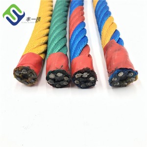 corde de combinaison de multifilament du noyau 16mm pp de la fibre 6×8 avec la couleur adaptée aux besoins du client