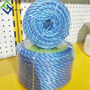 4 strengen PP monofilament Danline touw 12 mm x 50 m met blauwe kleur gemaakt in China