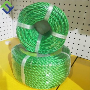 5/8 inch 4 strengen gedraaid polypropyleen drijvend touw met groene kleur