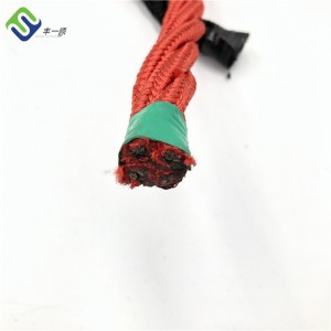 Corda de playground de combinação de 4 fios de cor vermelha para assento de balanço ou rede de escalada