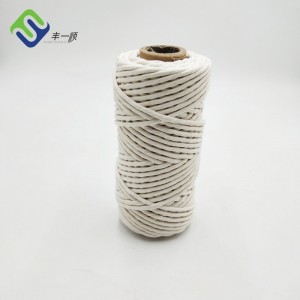 100% puro cotone naturale 5 mm Corda a filo singolo da 100 m