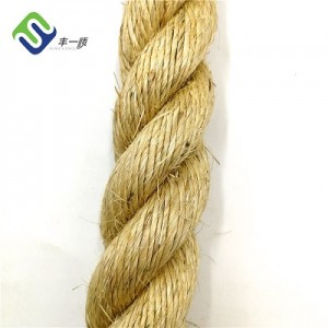 32mm 3 strand 100% sisal fiber rope para sa agrikultura