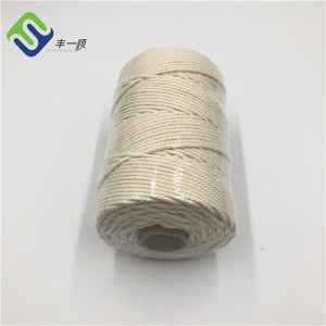 3mmx220m Pure Cotton Macrame Cord / Rope Ji bo Dikanan