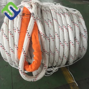 Corda trenzada UHMWPE de 36 mm con funda de poliéster trenzada dobre fabricada en China