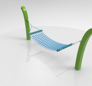 Anti-UV 4 Strand Polyester Combinatie Touw Outdoor Speeltuin Hangmat